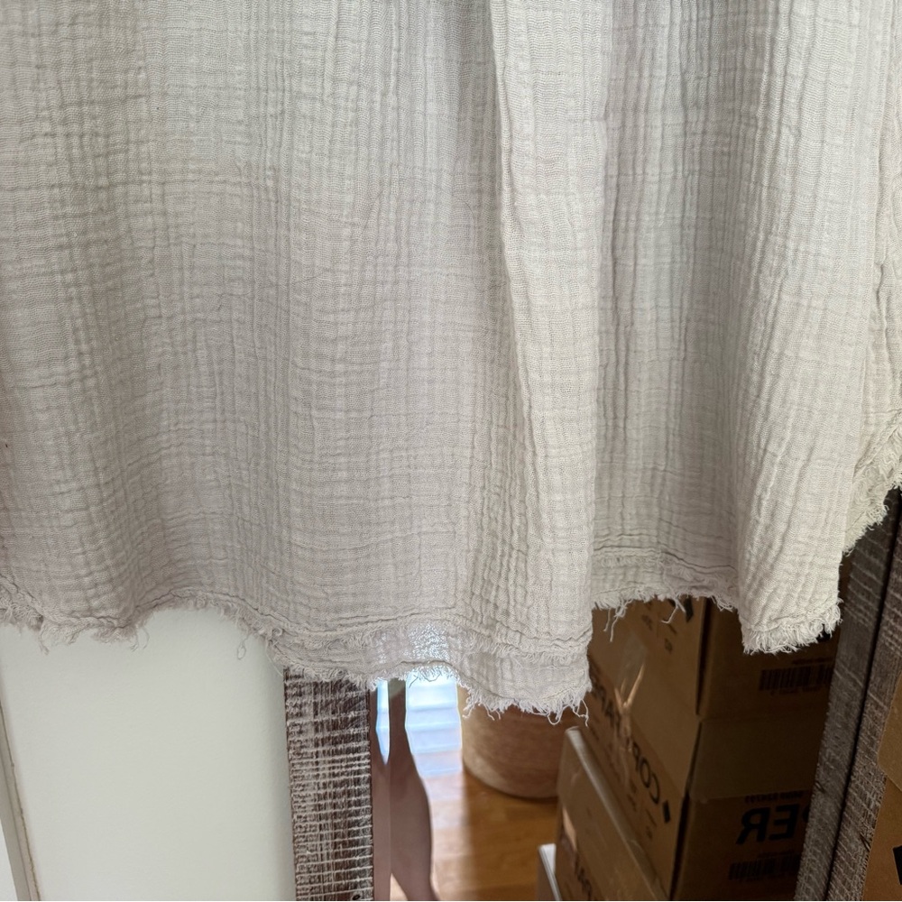 It Is Well LA small cotton gauze light grey skirt - like new - Picture 7 of 7